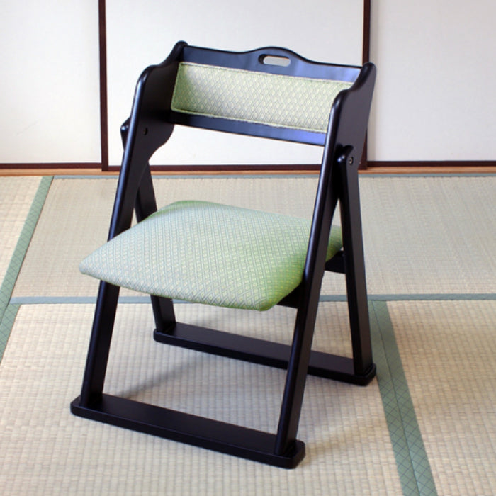 花柄折り畳み椅子 椅子チェア木製ダイニングチェア花柄 和柄 和風