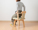 ダイニングチェア 回転式 肘付き 「HARG」 ナチュラル系　おしゃれ 天然木