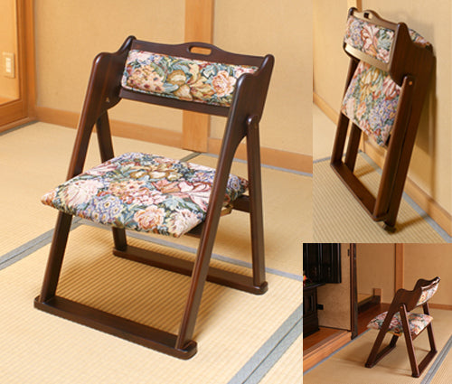 公式ショップから探す 折り畳み椅子 椅子チェア木製ダイニングチェア花