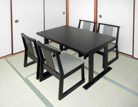 NEW和室用テーブル5点セット　和室用テーブル1台120x75x高さ60cm 和室用椅子4脚